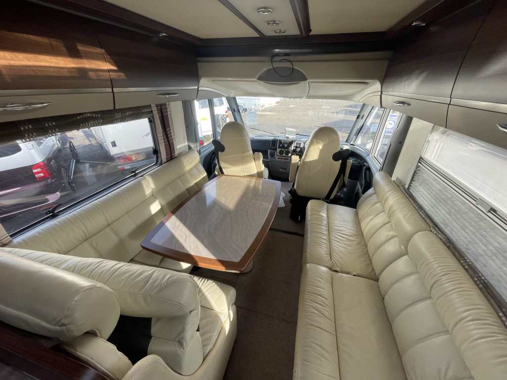 Burstner Motorhome lounge dinette that converts into a double bed